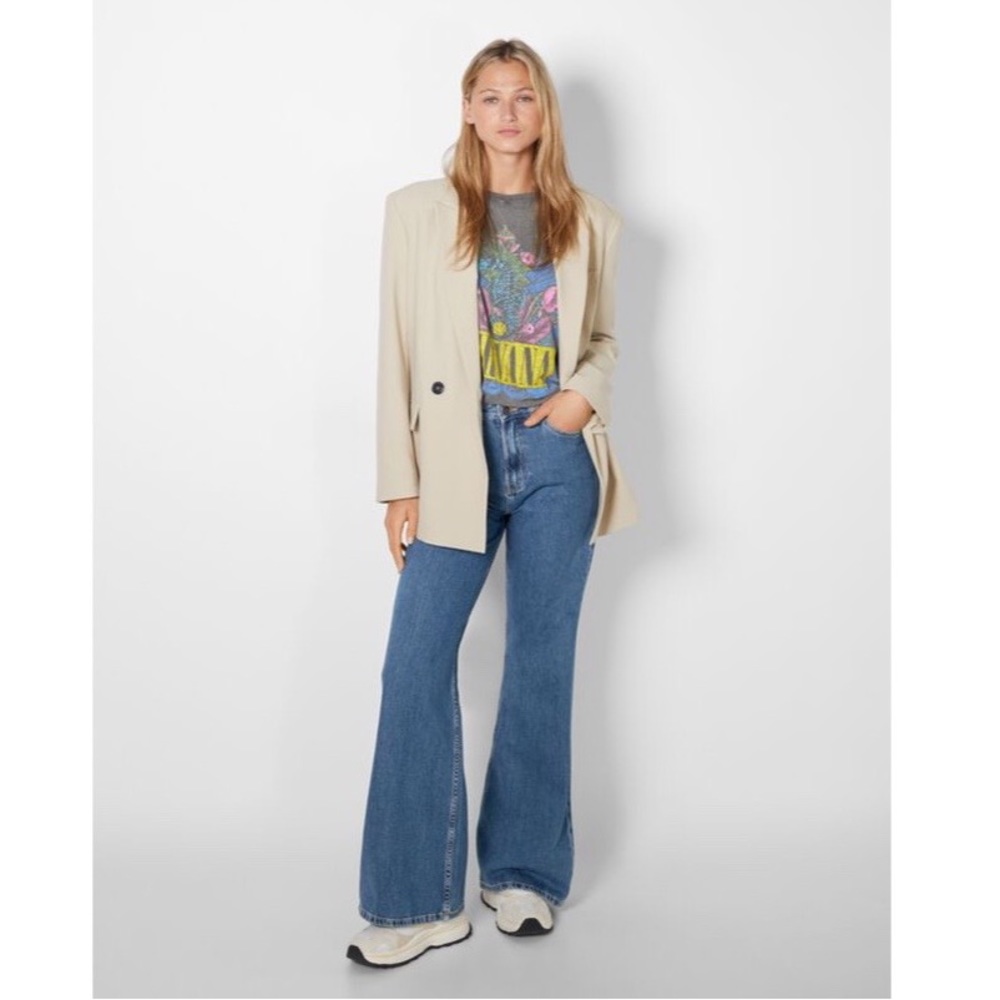 bershka // wide leg jeans nwt